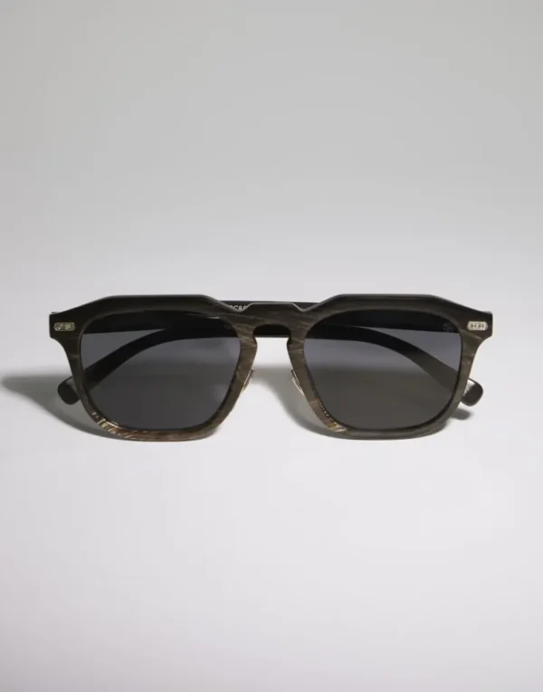 Brunello Cucinelli Sonnenbrille Iconic Meridian aus Horn | Damen Brillen | Brillen Herren