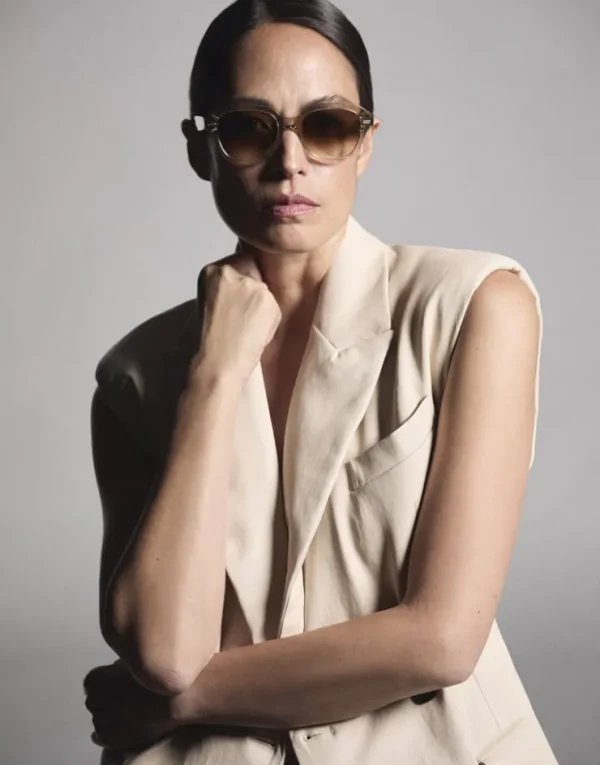 Brunello Cucinelli Sonnenbrille Iconic Meridian aus Azetat | Damen Brillen | Brillen Damen