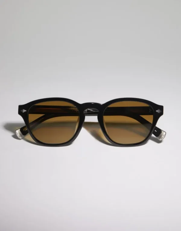 Brunello Cucinelli Sonnenbrille Intarsia Rays aus Azetat | Damen Brillen | Brillen Herren