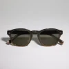 Brunello Cucinelli Sonnenbrille Intarsia Rays aus Azetat mit polarisierenden Gläsern | Damen Brillen | Brillen Herren