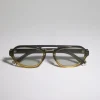 Brunello Cucinelli Sonnenbrille Intarsia Rays aus Azetat | Damen Brillen | Brillen Herren