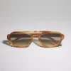 Brunello Cucinelli Sonnenbrille Intarsia Rays aus Azetat | Damen Brillen | Brillen Herren