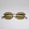 Brunello Cucinelli Sonnenbrille Intarsia Rays aus Titan mit photochromen Gläsern | Damen Brillen | Brillen Herren