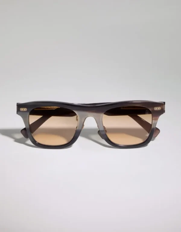 Brunello Cucinelli Sonnenbrille Mr. Brunello aus Horn | Herren Brillen | Brillen Herren