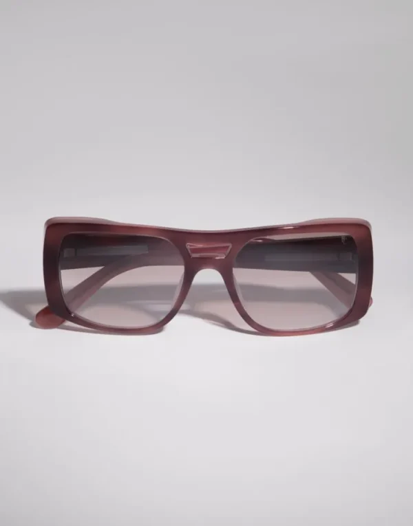 Brunello Cucinelli Sonnenbrille Sartorial Sunset aus Azetat | Damen Brillen | Brillen Damen