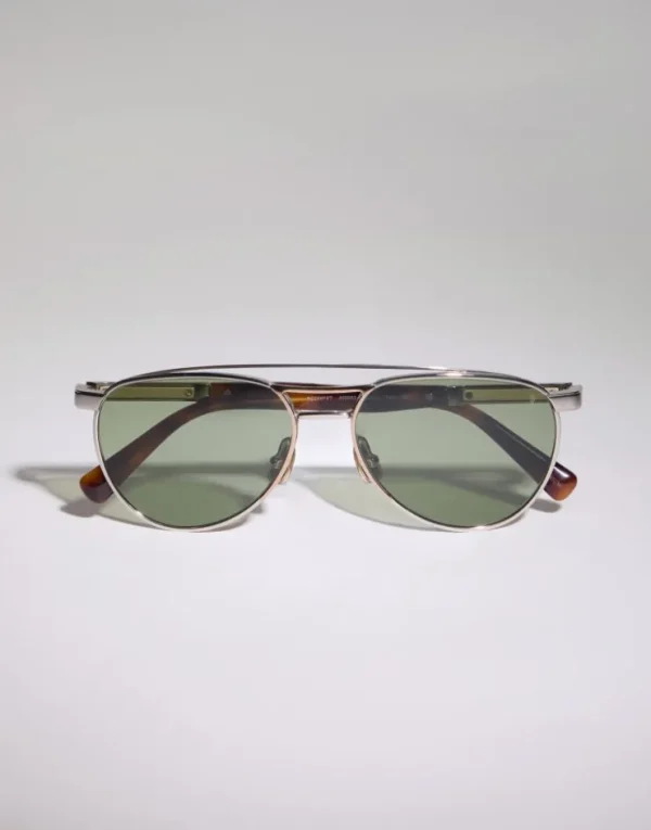 Brunello Cucinelli Sonnenbrille Sartorial Sunset aus Titan | Herren Brillen | Brillen Herren