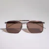 Brunello Cucinelli Sonnenbrille Sartorial Sunset aus Titan und Horn mit polarisierten Gläsern | Herren Brillen | Brillen Herren