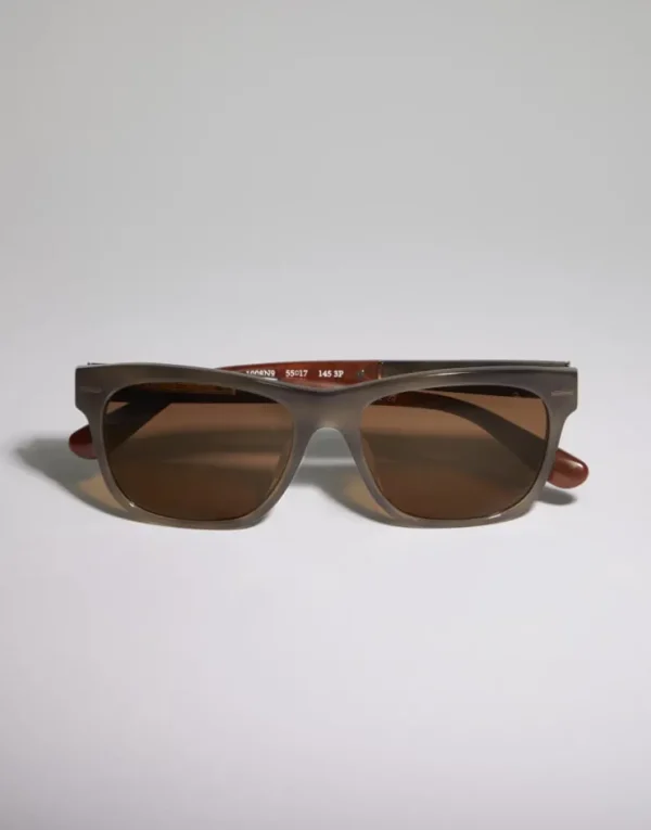 Brunello Cucinelli Sonnenbrille Sartorial Sunset aus Azetat mit polarisierenden Gläsern | Damen Brillen | Brillen Herren