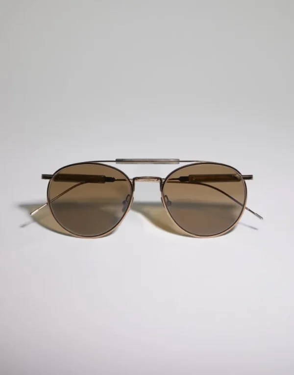 Brunello Cucinelli Sonnenbrille Sartorial Sunset aus Titan | Damen Brillen | Brillen Herren