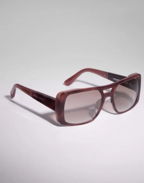 Brunello Cucinelli Sonnenbrille Sartorial Sunset aus Azetat | Damen Brillen | Brillen Damen