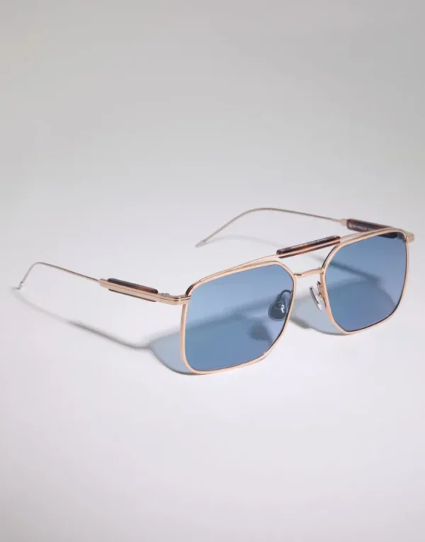 Brunello Cucinelli Sonnenbrille Sartorial Sunset aus Titan | Herren Brillen | Brillen Herren