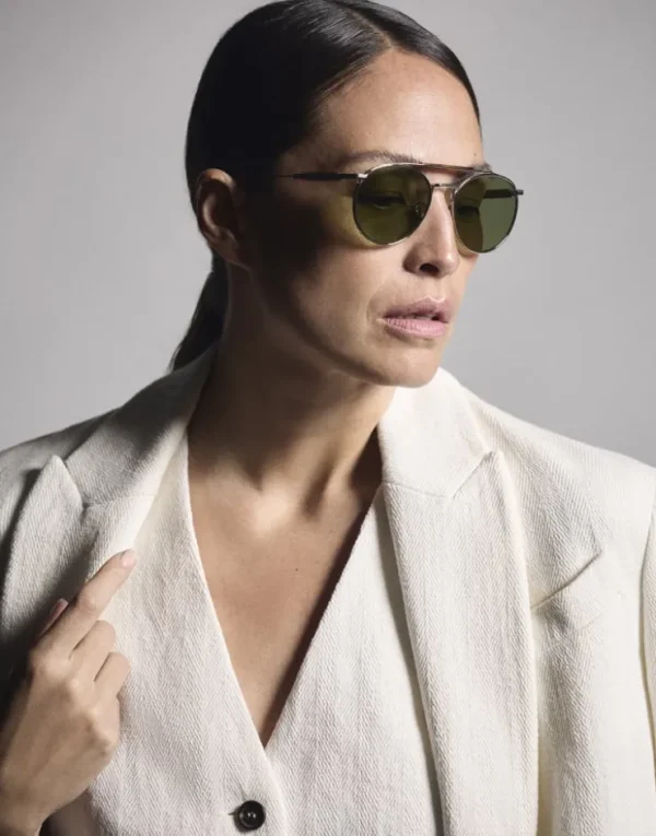 Brunello Cucinelli Sonnenbrille Sartorial Sunset aus Titan | Damen Brillen | Brillen Herren