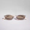 Brunello Cucinelli Sonnenbrille Timeless Reflections aus palladiumplattiertem Titan | Damen Brillen | Brillen Herren