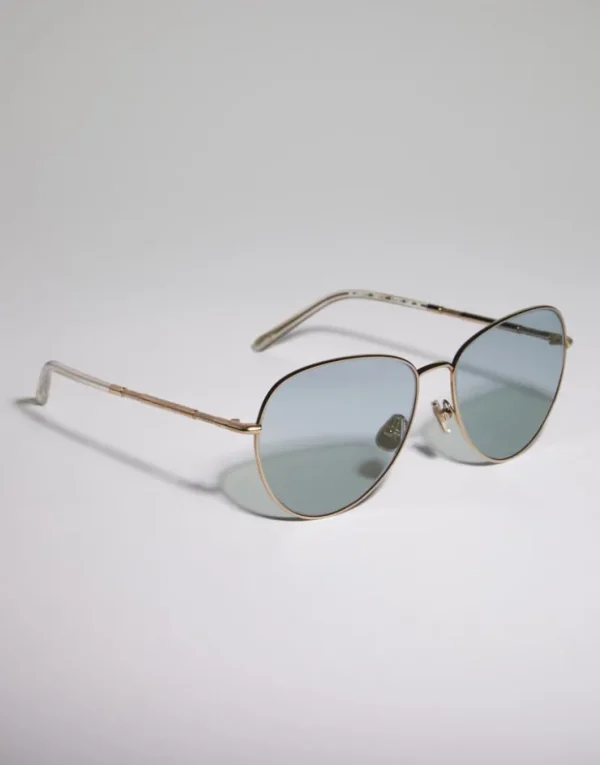 Brunello Cucinelli Sonnenbrille Timeless Reflections aus Titan | Damen Brillen | Brillen Damen