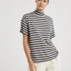 Brunello Cucinelli Sparkling Stripe-Rollkragenpullover aus Kaschmir und Seide | Damen Strickwaren