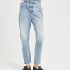 Brunello Cucinelli Straight-Hose aus Authentic-Denim mit Shiny Bartack | Damen Denim