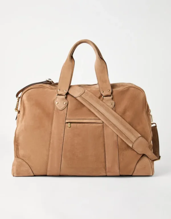 Brunello Cucinelli Street-Tasche aus Kalbsveloursleder | Herren Taschen