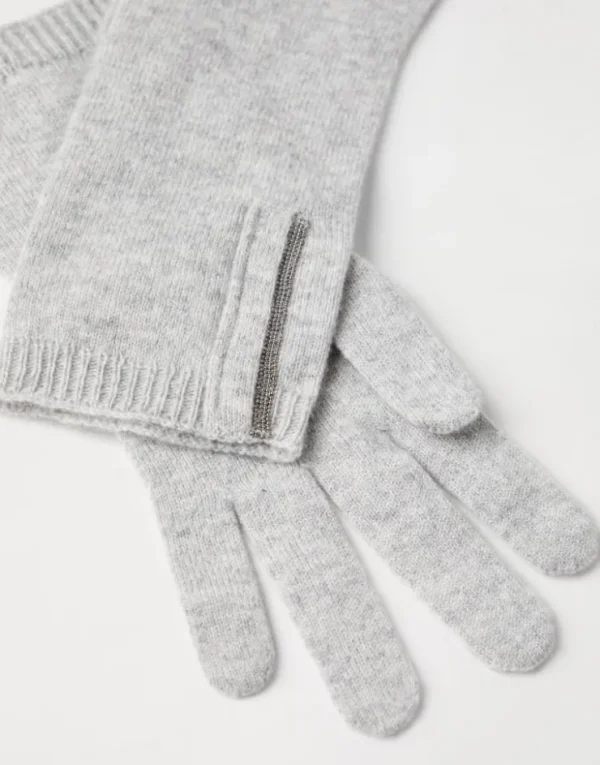 Brunello Cucinelli Strickhandschuhe aus Kaschmir mit Monili | Damen Weitere Accessoires