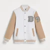 Brunello Cucinelli Sweatjacke im Blouson-Stil aus Baumwollfleece mit Patches | Kinder Travelwear