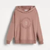 Brunello Cucinelli Sweatshirt aus Smooth-Baumwollsweat mit Kapuze und Stickerei | Kinder Travelwear