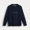 Brunello Cucinelli Sweatshirt aus Techno-Baumwollsweat mit Stickerei und Print | Kinder Travelwear