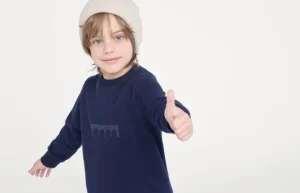 Brunello Cucinelli Sweatshirt aus Techno-Baumwollsweat mit Stickerei und Print | Kinder Travelwear