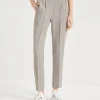 Brunello Cucinelli Tailored Jogger-Hose aus Crêpe-Cady in Seide und Azetat | Damen Hosen