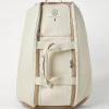 Brunello Cucinelli Tennisrucksack aus genarbtem Kalbsleder und Nylon | Reiseutensilien