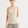 Brunello Cucinelli Top aus Stretch-Baumwolljersey mit Shiny Strap | Damen T-shirts & Tops