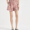 Brunello Cucinelli Track-Shorts aus Popeline mit Ethnic Print in Baumwolle und Seide | Damen Hosen