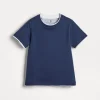 Brunello Cucinelli T-Shirt aus Baumwolljersey mit Faux-Layering | Kinder T-shirts & Hemden