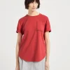 Brunello Cucinelli T-Shirt aus Baumwolljersey mit Shiny Pocket Detail | Damen T-shirts & Tops