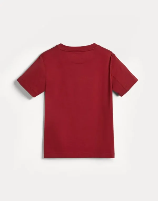 Brunello Cucinelli T-Shirt aus Baumwolljersey mit Surf-Print | Kinder T-shirts & Hemden