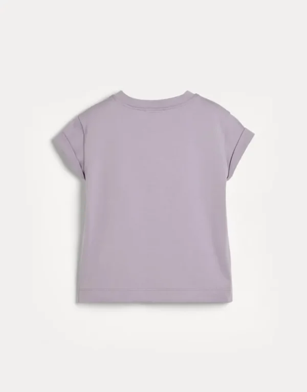 Brunello Cucinelli T-Shirt aus Baumwolljersey mit Monili | Kinder T-shirts & Hemden