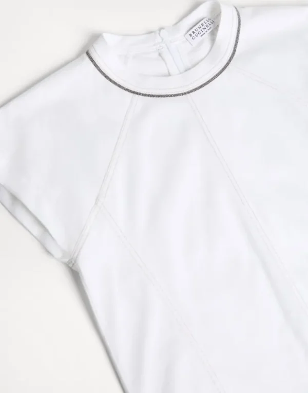 Brunello Cucinelli T-Shirt aus Baumwolljersey mit Monili | Kinder T-shirts & Hemden