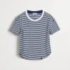 Brunello Cucinelli T-Shirt aus gestreiftem Baumwolljersey mit Monili | Kinder T-shirts & Hemden