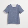 Brunello Cucinelli T-Shirt aus Jersey in Leinen und Baumwolle | Kinder T-shirts & Hemden