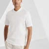 Brunello Cucinelli T-Shirt mit V-Ausschnitt aus Baumwolljersey | Herren T-shirts & Poloshirts