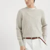 Brunello Cucinelli Tweedpullover aus Soft-Schurwolle und Kaschmir | Herren Strickwaren