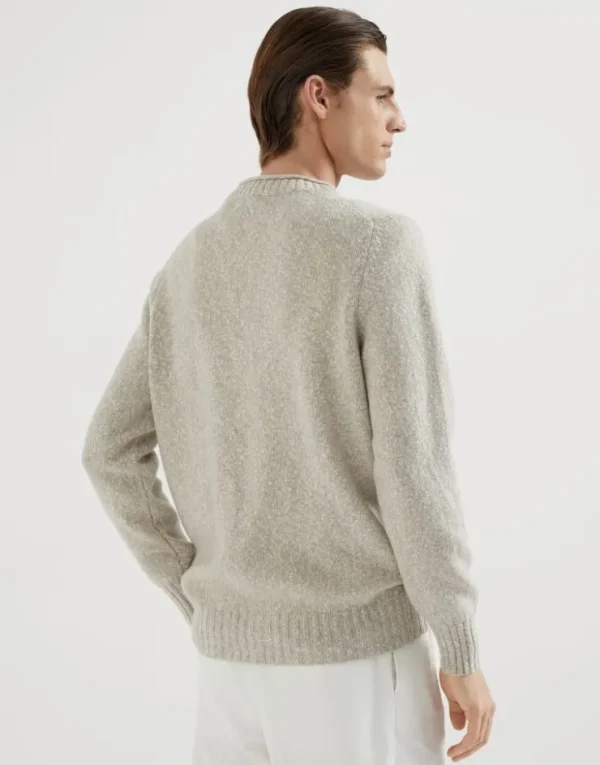 Brunello Cucinelli Tweedpullover aus Soft-Schurwolle und Kaschmir | Herren Strickwaren