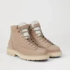 Brunello Cucinelli Urban Outdoor-Boots aus Nubukleder mit Besatz aus Cordsamt | Herren Boots