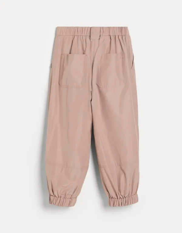 Brunello Cucinelli Warm Active-Hose aus wasserabweisendem Taft mit Monili | Kinder Hosen & Röcke