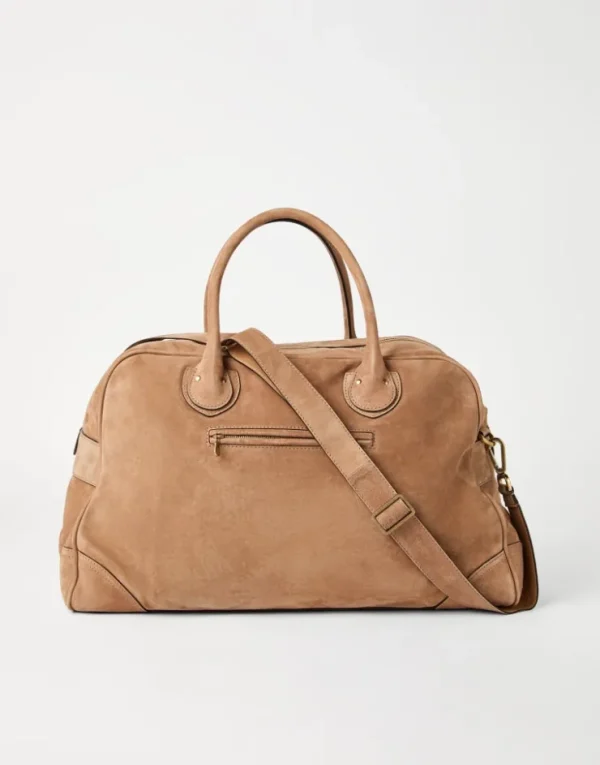 Brunello Cucinelli Weekender aus Kalbsveloursleder | Herren Taschen