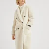 Brunello Cucinelli Wendemantel aus Shearling mit „Precious Patch“ | Damen Mäntel & Jacken