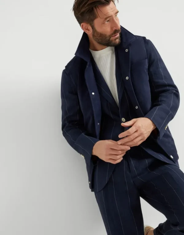 Brunello Cucinelli Weste aus Veloursleder mit Wattierung aus Thermore® | Herren Mäntel & Jacken